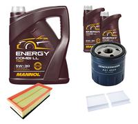 DENCKERMANN Controllo Set MANNOL Combi LL 5W-30 7L Per Alfa Romeo GT 1.8 TS