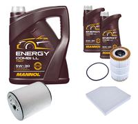 DENCKERMANN Controllo Set MANNOL Combi LL 5W-30 7L Per Audi A8 3.0 TFSI