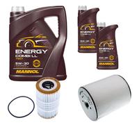DENCKERMANN Controllo Set MANNOL Combi LL 5W-30 7L Per Audi A8 3.0 TFSI