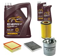 DENCKERMANN Controllo Set MANNOL Combi LL 5W-30 7L Per Audi Allroad 2.5 TDI