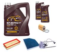 DENCKERMANN Controllo Set MANNOL Combi LL 5W-30 7L Per Audi Q5 2.0 TFSI