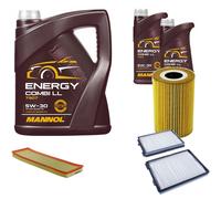 DENCKERMANN Controllo Set MANNOL Combi LL 5W-30 7L Per BMW 5 Serie 525tds 525td