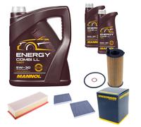 DENCKERMANN Controllo Set MANNOL Combi LL 5W-30 7L Per BMW 5 Serie Touring 520d
