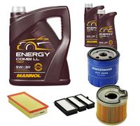 DENCKERMANN Controllo Set MANNOL Combi LL 5W-30 7L Per Citroën Jumpy 2.0 HDi