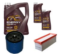 DENCKERMANN Controllo Set MANNOL Combi LL 5W-30 7L Per Dacia Duster Logan