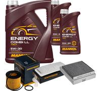 DENCKERMANN Controllo Set MANNOL Combi LL 5W-30 7L Per Daihatsu Sirion 1.3