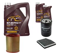 DENCKERMANN Controllo Set MANNOL Combi LL 5W-30 7L Per Fiat Doblo 1.6 16V