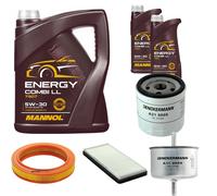 DENCKERMANN Controllo Set MANNOL Combi LL 5W-30 7L Per Ford Fiesta III 1.1