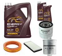 DENCKERMANN Controllo Set MANNOL Combi LL 5W-30 7L Per Ford Fiesta III 1.1