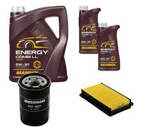 DENCKERMANN Controllo Set MANNOL Combi LL 5W-30 7L Per Honda Accord V 1.9I