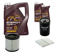 DENCKERMANN Controllo Set MANNOL Combi LL 5W-30 7L Per Honda CR-V II 2.0