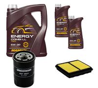 DENCKERMANN Controllo Set MANNOL Combi LL 5W-30 7L Per Honda CRX III 1.6 ESi
