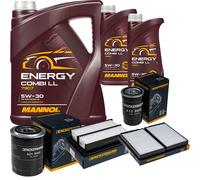 DENCKERMANN Controllo Set MANNOL Combi LL 5W-30 7L Per Hyundai H-1 Travel