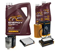DENCKERMANN Controllo Set MANNOL Combi LL 5W-30 7L Per Hyundai I30 Coupe 1.6
