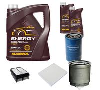DENCKERMANN Controllo Set MANNOL Combi LL 5W-30 7L Per Hyundai Sonata V 2.0