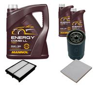 DENCKERMANN Controllo Set MANNOL Combi LL 5W-30 7L Per Hyundai Tucson 2.0