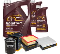 DENCKERMANN Controllo Set MANNOL Combi LL 5W-30 7L Per Isuzu D-Max II 2.5