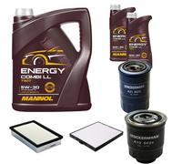 DENCKERMANN Controllo Set MANNOL Combi LL 5W-30 7L Per KIA Carnival II 2.9