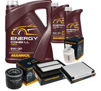 DENCKERMANN Controllo Set MANNOL Combi LL 5W-30 7L Per KIA Ceed 1.6 T-GDi GT