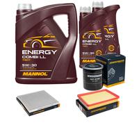 DENCKERMANN Controllo Set MANNOL Combi LL 5W-30 7L Per KIA Cerato 1.6 2.0
