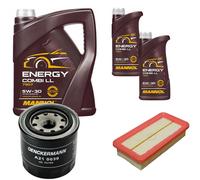 DENCKERMANN Controllo Set MANNOL Combi LL 5W-30 7L Per KIA Rio II 1.4 16V