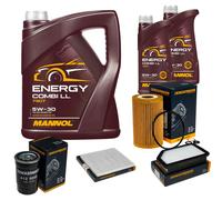 DENCKERMANN Controllo Set MANNOL Combi LL 5W-30 7L Per KIA Rio III 1.4 CRDi