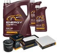 DENCKERMANN Controllo Set MANNOL Combi LL 5W-30 7L Per KIA Soul 1.6 CVVT