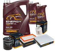 DENCKERMANN Controllo Set MANNOL Combi LL 5W-30 7L Per KIA Stonic 1.0 T-GDi