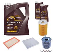 Denckermann Controllo Set mannol Combi Ll 5W-30 7L per Kia Stonic 1.6 Crdi