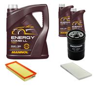 DENCKERMANN Controllo Set MANNOL Combi LL 5W-30 7L Per Lancia Y 1.2 16V