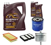 DENCKERMANN Controllo Set MANNOL Combi LL 5W-30 7L Per Lancia Zeta 2.0 16V