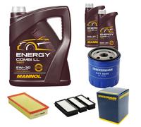 DENCKERMANN Controllo Set MANNOL Combi LL 5W-30 7L Per Lancia Zeta 2.0 Turbo