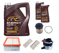 DENCKERMANN Controllo Set MANNOL Combi LL 5W-30 7L Per Mazda 2 1.6 MZ-CD