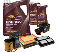 DENCKERMANN Controllo Set MANNOL Combi LL 5W-30 7L Per Mazda 3 1.6 Di Turbo