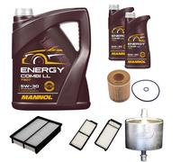 DENCKERMANN Controllo Set MANNOL Combi LL 5W-30 7L Per Mazda 3 2.3 MPS Turbo