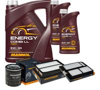 DENCKERMANN Controllo Set MANNOL Combi LL 5W-30 7L Per Mazda 5 1.8 MZR 2.0 3
