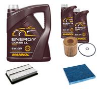DENCKERMANN Controllo Set MANNOL Combi LL 5W-30 7L Per Mazda CX-7 2.3 MZR