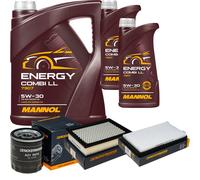 DENCKERMANN Controllo Set MANNOL Combi LL 5W-30 7L Per Mazda Tribute 2.3 AWD