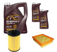 DENCKERMANN Controllo Set MANNOL Combi LL 5W-30 7L Per Mercedes A-Klasse