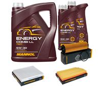 DENCKERMANN Controllo Set MANNOL Combi LL 5W-30 7L Per Mercedes-Benz CLS