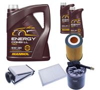 DENCKERMANN Controllo Set MANNOL Combi LL 5W-30 7L Per Mercedes C-Klasse