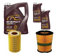 DENCKERMANN Controllo set MANNOL Combi LL 5W-30 7L per Mercedes classe C
