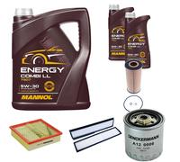 DENCKERMANN Controllo Set MANNOL Combi LL 5W-30 7L Per Mercedes E-Klasse