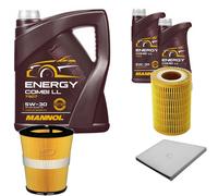 DENCKERMANN Controllo Set MANNOL Combi LL 5W-30 7L Per Mercedes E-Klasse
