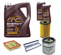 DENCKERMANN Controllo Set MANNOL Combi LL 5W-30 7L Per Mercedes E-Klasse