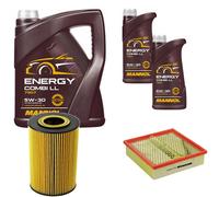 DENCKERMANN Controllo Set MANNOL Combi LL 5W-30 7L Per Mercedes E-Klasse