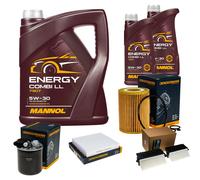DENCKERMANN Controllo Set MANNOL Combi LL 5W-30 7L Per Mercedes X-Class