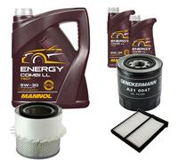 DENCKERMANN Controllo Set MANNOL Combi LL 5W-30 7L Per Mitsubishi L 200 2.5