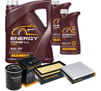 DENCKERMANN Controllo Set MANNOL Combi LL 5W-30 7L Per Mitsubishi Star 1.0