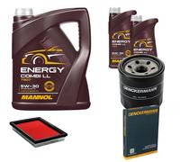 DENCKERMANN Controllo Set MANNOL Combi LL 5W-30 7L Per Nissan Micra IV 1.2